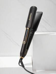 CRASTS 专业直发器、平板夹、卷发器、直发器和卷发器、快速加热、液晶显示屏、快速温度调节、钛硬板、家庭和沙龙使用、护发礼品