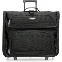 Expandable Rolling Upright Luggage - Black - View 1
