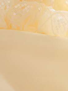 Vestido de tutú para niña de las flores para boda, dama de honor, vestido de princesa para niña joven para recital de piano, ocasión formal - Champán - Ver 8