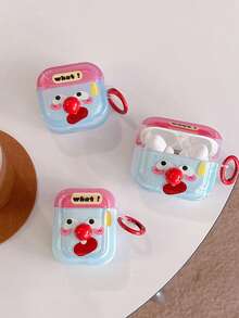 1 件红鼻子表情蓝牙耳机盒适用于 Apple 1/2/3/4、Pro/Pro2 保护套