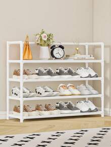 1pc 3-7 Tier Simple Shoe Rack, Dust-Proof Shoe Cabinet For Entryway, Dorm, Indoor, Balcony, Storage Organizer - Multicolor - View 8