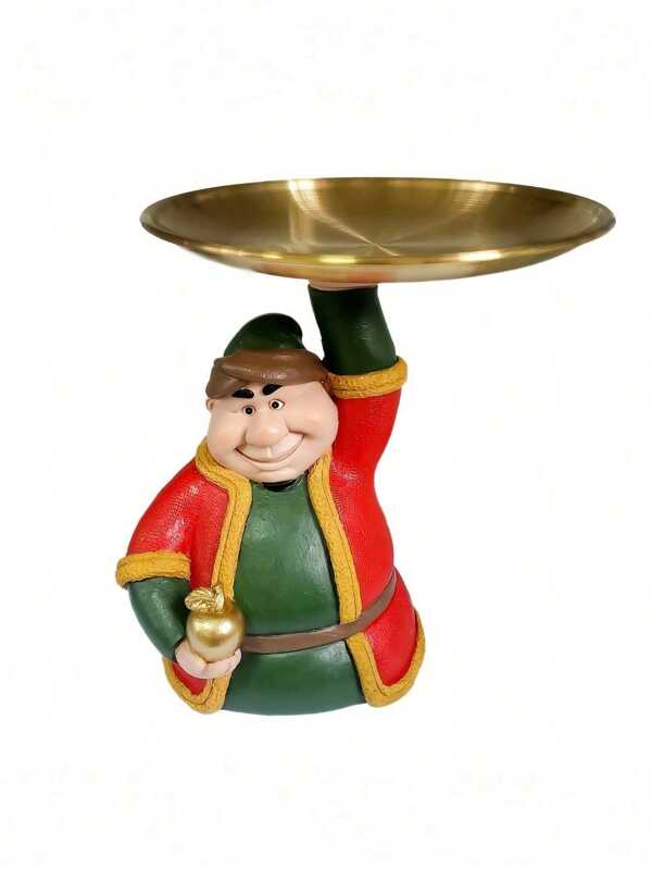 1 szt. Tradycyjna bliskowschodnia figurka żywiczna dekoracyjna statua, odpowiednia do wystroju domu i biura, kreatywna figurka taca dekoracyjna, dekoracja domu i na zewnątrz