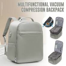 Unisex Large Capacity Vacuum Compression Travel Backpack, Aviation Certified Waterproof Nylon Hiking Backpack, Portable Vacuum Compression Air Bag Backpack, Essential For Outdoor Travel