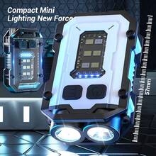 1pc Multi-Function LED Bright Keychain Light, Outdoor Headlamp, Clip-On Light For Work, Repair - Multicolor - View 9