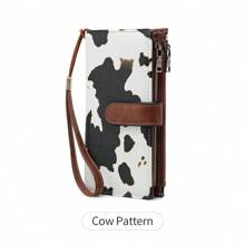 Nueva cartera larga de triple pliegue con tecnología RFID para comercio transfronterizo, cartera vintage multifunción para dama, de unicolor, con gran capacidad