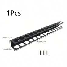 Estantería de herramientas de pared, soporte de pinzas de tigre y clips para destornilladores, estantería colgante multifuncional para herramientas, diseño de colocación ordenada con agujeros, material de metal negro, fijación a la pared ahorra espacio, solución de almacenamiento de herramientas para el hogar/garaje industrial, organizador práctico para mujer, esencial para viajes, regreso a la escuela, dormitorio