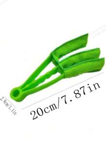 1 pieza / 2 piezas Cepillo desmontable de color aleatorio para limpiar persianas, rendijas, rejillas del aire acondicionador del coche, ventiladores, tela suave que no daña el vehículo, de doble uso para el hogar y el coche, fácil de almacenar, también adecuado para lamas de aire acondicionado y rejillas de ventilación del coche, gran absorción de agua, sin desprendimiento ni descoloración, limpia eficazmente cada lámina, paño de limpieza de microfibra súper suave