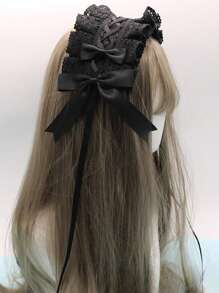 Serre-tête Lolita avec nœud papillon, look gothique/punk/Goth pour filles