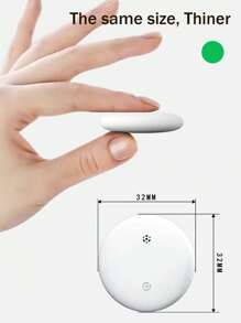 1/4 piezas Rastreador Anti-Perdida Inteligente por GPS - Certificado MFi, Seguimiento en Tiempo Real, Sin Instalación Requerida, Adecuado para Mascotas, Bolsas, Maletas, Bicicletas, Autos, Compatible con la App "Buscar" de IOS, Anti-Pérdida Libre de Preocupaciones (Solo iOS)