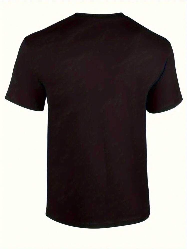 220g Family T-Shirt For Men - Happy Valentine's Day T-Shirt - Black - View 5