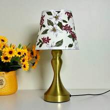 1pc Peach Blossom 3D Table Lamp, Desktop Decoration Light, Night Light, Writing Light, For Bedroom, Living Room, USB Powered - Multicolor - View 3