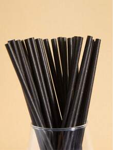 10/20/50/99/200pcs Black Disposable Coffee/Beverage Stirrers, Can Be Used As Coffee Straws Or Stirrers, Disposable Beverage Straws, Pointed Tip, Black, For Milk Tea, Bubble Tea, Soy Milk, Juice, Supplies, Beverage/Bar Juice/Coffee Straws, Suitable For Iced Coffee, Smoothies, Milkshakes And Any Cold Drinks, Suitable For Wedding Events, Parties, Picnic Supplies, Back To School Supplies, Halloween - Black - View 9