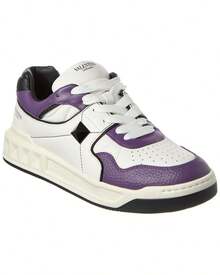Valentino Roman Stud Leather Sneaker - Multicolor - View 2