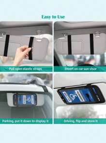 Disabled Person Supplies Car Car Sun Visor Storage Clip Storage Bag Car Storage Clip Sun Visor Storage, Car Signs Intimate Design And Eye-Catching, Auto Parts, Car Interior Accessories,
