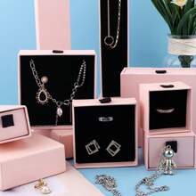Pink Velvet-Lined Jewelry Gift Boxes (1/10-Pack) - Drawer-Style Wedding Favor Box For Necklaces, Earrings, Rings - Beading & Jewelry Making Display Case With Commercial-Grade Packaging For Small Businesses
