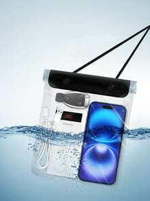 1个大号防水手机包，透明触屏外卖防水手机壳，沙滩包，游泳防水包，运动包，健身旅行包，男女通用，旅行必备游泳包，沙滩游泳包