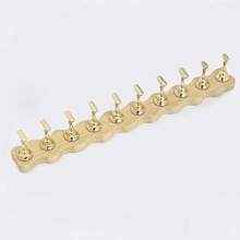 1 Peça Base de Prática de Arte de Unhas de Madeira Natural, Novo Estilo Japonês Minimalista Suporte de Esmalte de Bambu/Madeira, Ferramenta de Exibição de Dicas de Unhas de Metal Dourado/Prata, Disponível em Várias Cores, Ferramenta de Design de Arte de Unhas DIY na Moda, Presente Adequado para Família, Namorada, Melhor Amiga, Natal