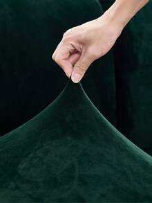 1 Vỏ bọc ghế sofa nhung phong cách cổ điển, bảo vệ ghế sofa/Vỏ bọc ghế sofa 1/2/3/4 chỗ ngồi/Vỏ đệm đàn hồi cao, thoải mái, thích hợp cho phòng khách, phòng ngủ, khách sạn, trang trí nhà cửa. - Màu xanh lá cây đậm - Xem 10