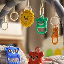 HUANG ER 一套婴儿游戏垫/健身垫，婴儿活动健身中心，促进视觉、听觉、触觉、认知感官发展和运动技能，趣味钢琴游戏垫，适合宝宝趴卧玩耍，配有5个婴儿感官玩具，音乐和灯光效果，男女宝宝皆宜，适合0-3/6/9/12个月的新生儿，新生儿必备礼物 - 彩色 - 查看 8