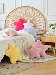 Gối trang trí ngày Valentine hình ngôi sao đáng yêu, gối nhung mềm mại như lông thỏ giả, thích hợp cho ghế sofa, phòng ngủ và phòng khách. Món quà Valentine ý nghĩa cho người thân yêu nhân ngày Valentine và năm mới. - Hồng - Xem 4