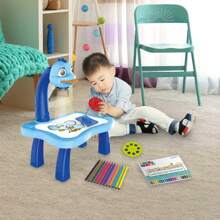 Mesa Projetora Para Desenhar Multikids Play e Learn Azul +4 Anos