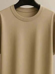 Camiseta Masculina JESUS 100% Algodão Lançamento Camisa Linha Premium Evangelica - Bege - Visão 4