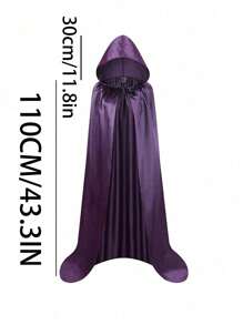 Capa de 110-200cm para adultos en Halloween, capa de la muerte de tela de colores, capa de demonio mago, túnica de mago medieval, capa del segador, accesorio de vestimenta para club nocturno y bar, disfraz de festival capa negra