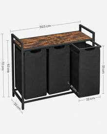 Laundry Baskets - Marrone Vintage E Nero - View 2