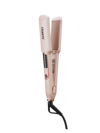  CRASTS 专业直发器、平板夹、卷发器、直发器和卷发器、快速加热、液晶显示屏、快速温度调节、钛硬板、家庭和沙龙使用、护发礼品