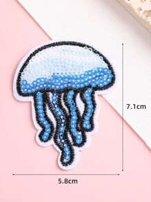 Desene animate drăguț broderie pânză patch de accesorii de îmbrăcăminte biologice marine DIY computer broderie fier adeziv topit poate fi lipit pe haine, potrivit pentru accesorii decorative de îmbrăcăminte pentru pungi.