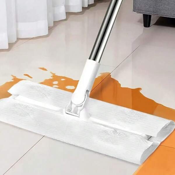 Almofada de pano para limpeza a seco, compatível com máquina de varredura - Recargas descartáveis para coletor de pó, almofada de esfregão para esfregar e limpar pisos, papel precipitador eletrostático descartável espesso, pano descartável, pano para remoção de pó