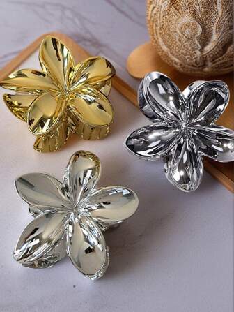 3 piezas Pinza de pelo con flor grande de 6 cm para mujer, elegante y delicada, accesorio personalizado para recogido, accesorio versátil para uso diario, decoración floral, fresca y dulce para el cabello, adecuada para usar al aire libre, pinzas de verano, pinzas de pelo, pinzas de pelo, pinzas de pelo, pinzas de pelo, accesorios de pelo de otoño e invierno para mujer para atuendos de vacaciones