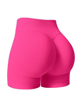 NcmRyu Pantalones cortos versátiles de mujer de unicolor, ajustados, para correr y hacer ejercicio