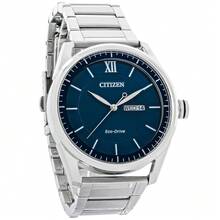 Citizen  Drive Classic Stainless Steel Blue Dial Watch AW0081-54L - Blue - View 1