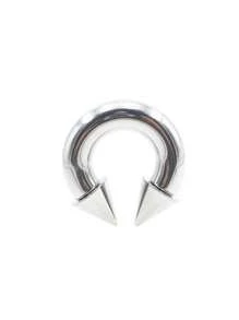 1 Peça Piercing de Septo/Expansor de Orelha Interno com Rosca, Formato de Bola com Picos, Material Aço Inoxidável, Tamanho Grande de 3mm a 10mm