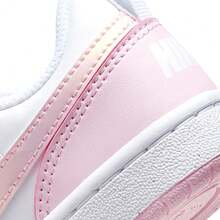 Nike 青少年 Court Borough Low Recraft（PS）运动鞋 - 粉紅白色 - 查看 5