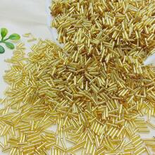 50g(About 1500pcs) Of 7*2mm Thin Tube Glass Beads, Suitable For DIY Handmade Jewelry Bracelet And Necklace Making Accessories