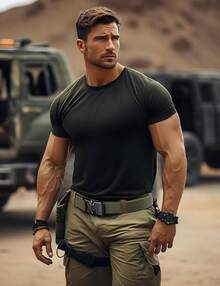 JUKMO Tactical Belt, Hiking Rigger 1.5 Nylon Web Work Belt With Heavy Duty Quick Release - 艾米.格林 - 查看 4