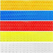 1 件/2 件-汽车反光贴纸，后保险杠贴花贴纸强反光条高强度可见性贴花夜间警告标志 35.82 * 1.57 英寸自粘 SUV 卡车（多色）-汽车-汽车配件