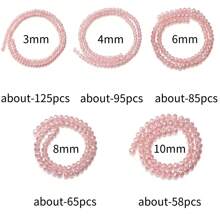 1 pieza Abalorios de cristal de ábaco facetado redondo en color AB, multicolor, de varios tamaños 3/4/6/8/10mm, suministros versátiles para manualidades de joyería, aptos para pulsera, collar, joyería, colgante, llavero