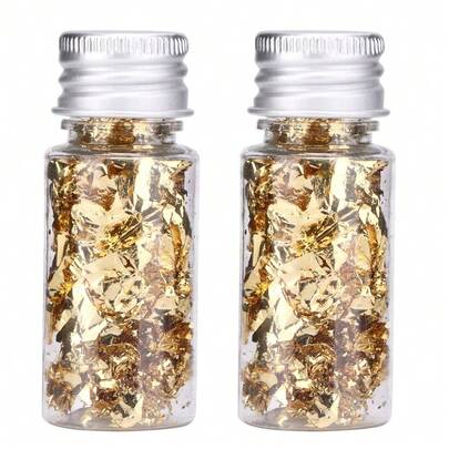 Gold Leaf Cake Decoration Gold Flakes Gold Foil Decoration Baking Gold Foil Decor Chocolates Decor Gold Leaf Sheets For Cooking Decoration