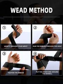 4 件/套健身配件，包括 2 个力量架上拉杆握把和 1 对举重带，适合健身房力量训练，高品质，健身爱好者必备，男女皆宜 - 彩色 - 查看 10