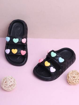 1 Pair Slippers, Girls' Summer Toddler Indoor Waterproof Anti-Slip Soft-Sole Unisex Sandals