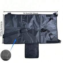 1pc Toddler Airplane Bed, Kids Seat Extender Travel Bed, Baby Plane Essentials, Portable Long Trip Flyaway Kid Seats Footrest, Air Flight Must Have For Infant Sleeping & Rest - Black - View 12