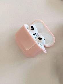 1pc Pink TPU Case, Minimalist Design Compatible With Apple 1/2 Gen Bluetooth Earphones, Protective Cover Compatible With Airpods Pro 3, Soft Shell For Cute 5th Gen, 2/3, Anti-Drop Compatible With Airpods Pro 2 - Pink - View 4