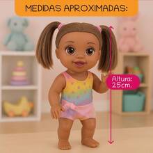 Boneca Baby's Collection Menina Olá Verão com Massinha e Acessórios Divertido Interativo Super Toys - Morena - Visão 6