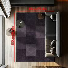 1 件奢华摩洛哥色块拼布地毯，1100 克细羊毛混纺 + TPR 可机洗底部，复古风格蓬松柔软矩形区域地毯，适用于户外、入口、客厅、卧室、洗衣房、浴室、游戏室、所有季节、大地垫、家居装饰 - 黑與白 - 查看 7