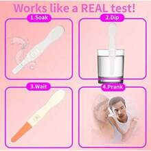 1/2 piezas Pruebas de embarazo falsas siempre positivas - Broma de prueba de embarazo - Multicolor - Ver 5
