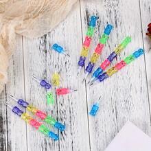 5 合 1 可堆叠熊形自动铅笔套装，彩色 HB 塑料铅笔，适合派对、学校用品、开学奖励，无需削尖 - 彩色 - 查看 5