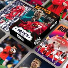 pokemon 92PCS High-Definition Photo Card, Card, RONALDO Star Collection Card, Football Photo Card Sticker, Birthday Gift, Fan Support Essential Signature Photo